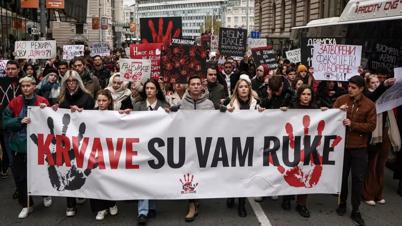 Serbia protest gallery image 1