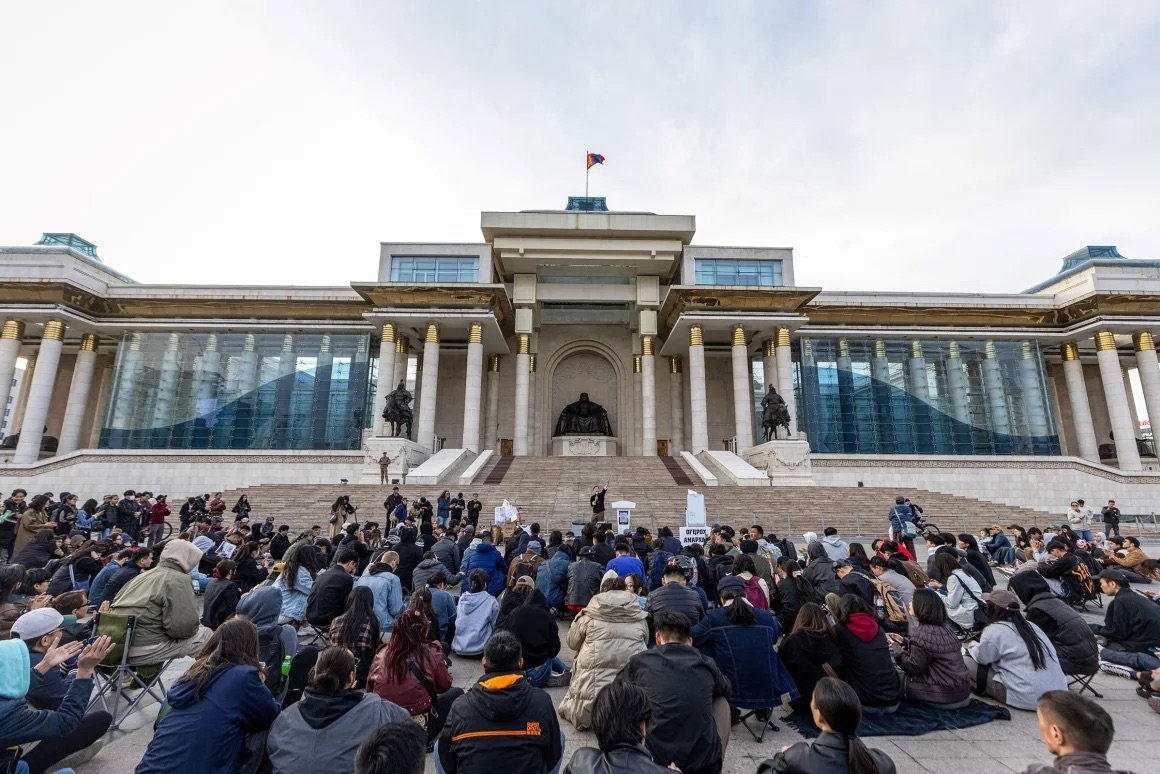 Mongolia protest gallery image 1